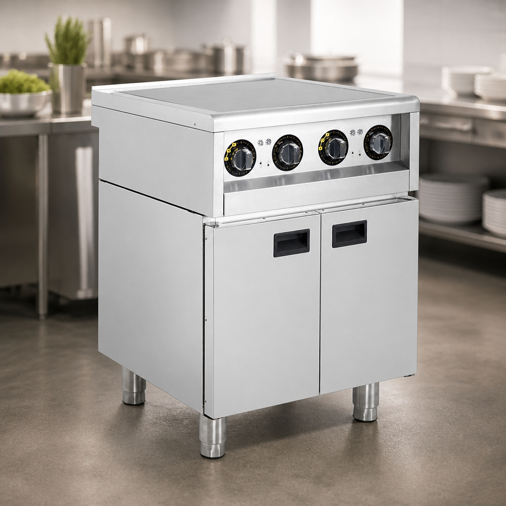 Commercial 4 Zone Freestanding Induction Hob 2x 3kW 600 Series
