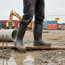 Premium Waterproof Rigger Boot with Steel Toecap and Midsole - Fur Lined Design for Comfort and Safety, Available in Sizes 3-13