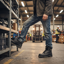 Premium Heavy Duty Ankle Boot with Composite Toe Cap and Anti-Slip Sole for Comfort and Safety