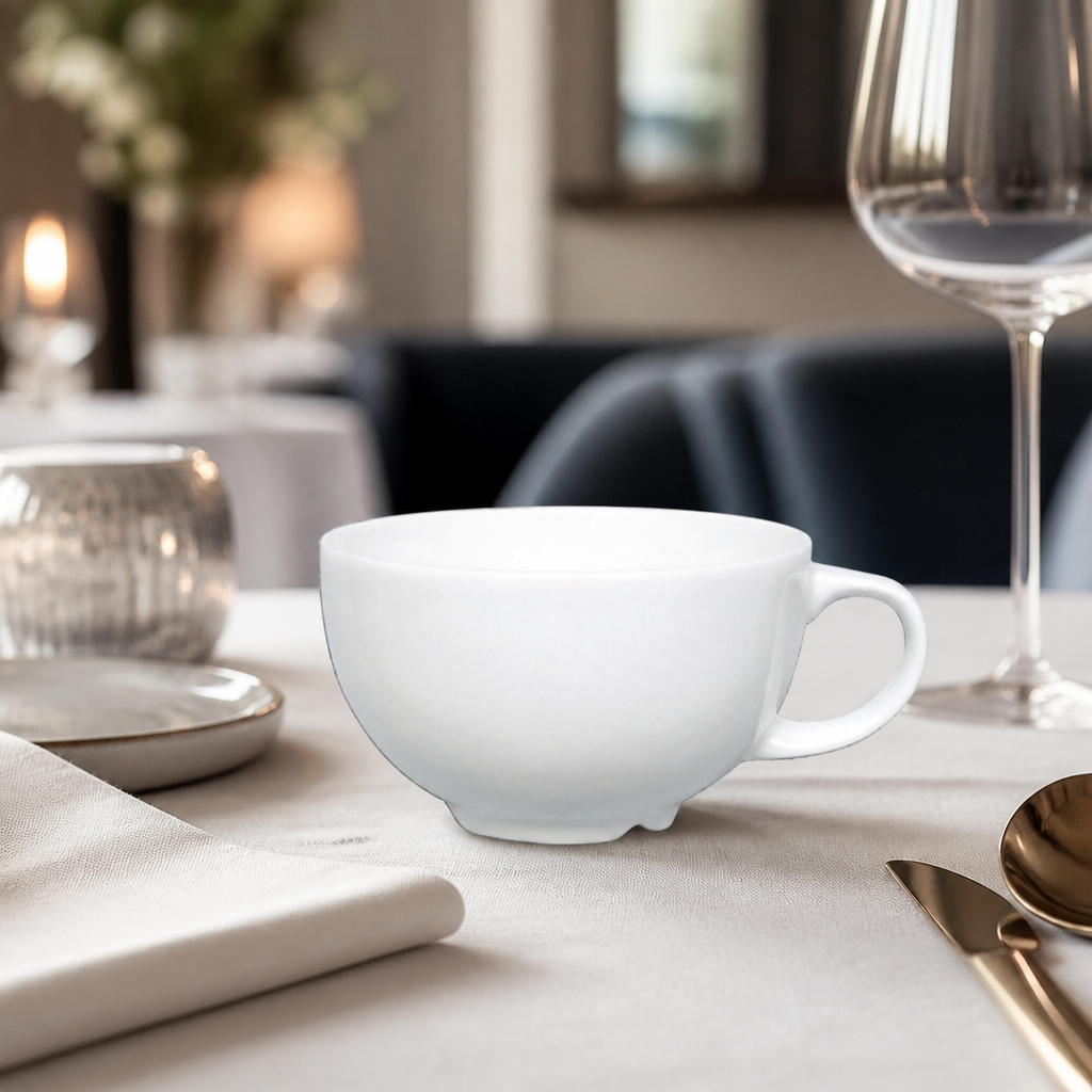 Commercial Cappuccino Cups 341ml Fine China 24 Pack
