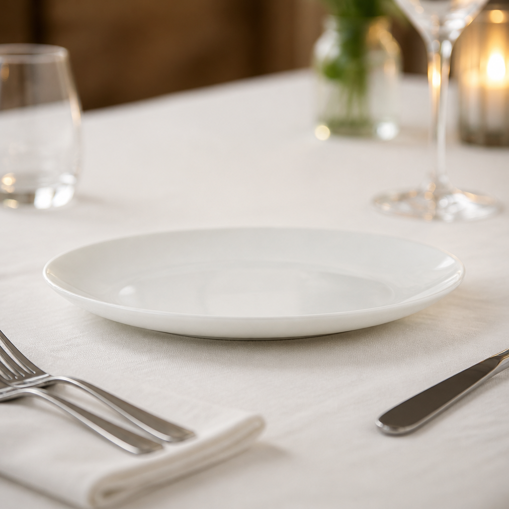 Commercial Coupe Plates 288mm Porcelain 12 Pack