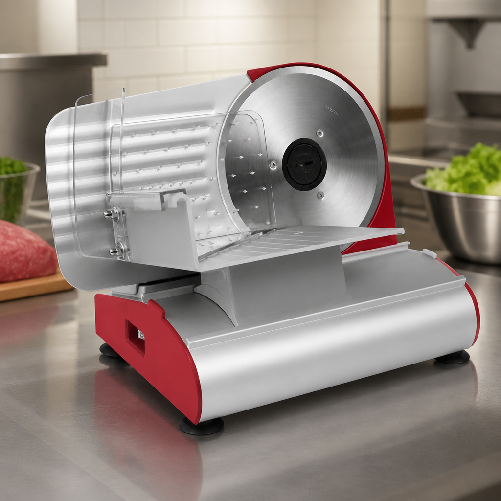 Commercial Meat Slicer 190mm Blade Adjustable Slice Control