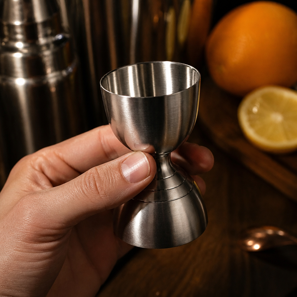 Commercial Stainless Steel Bell Jigger 25ml/50ml Measure