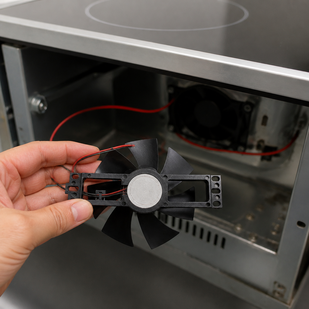 Replacement 110mm fan for commercial induction hob