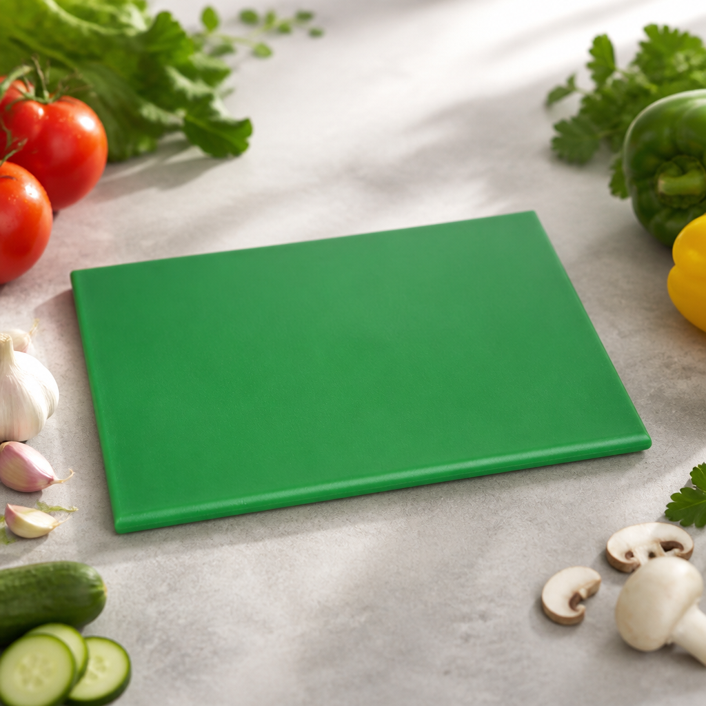 Small Green Commercial Chopping Board 305x229mm High Density