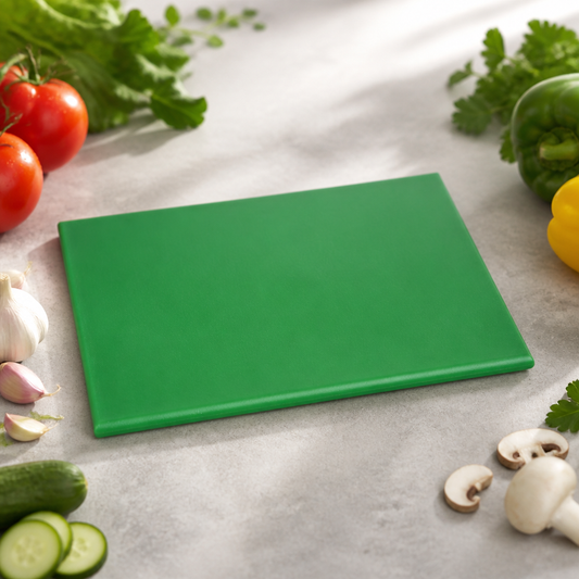 Small Green Commercial Chopping Board 305x229mm High Density