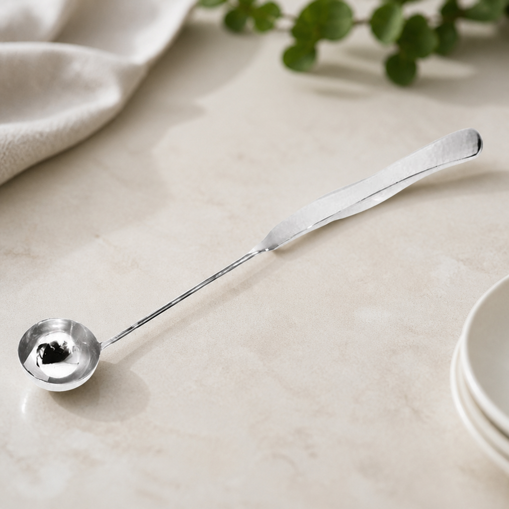 Commercial Hammered Dressing Ladle 12 Inch Serving Utensil
