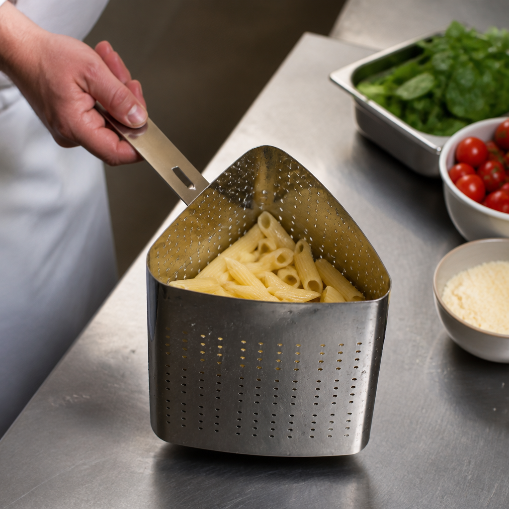 Commercial Stainless Steel Pasta Basket 21x32cm 4.05L