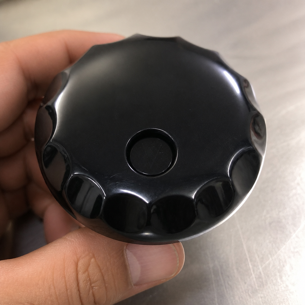 Black commercial jug lid replacement for food storage