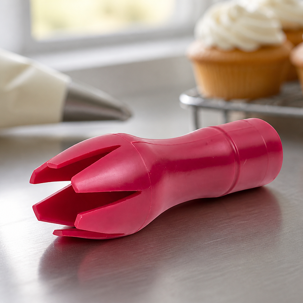 Tulip Shape Piping Nozzle for Whipped Cream and Decorations