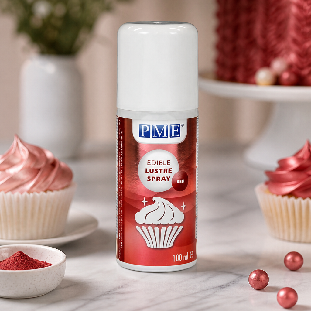 100ml Edible Lustre Spray Red for cake decorating