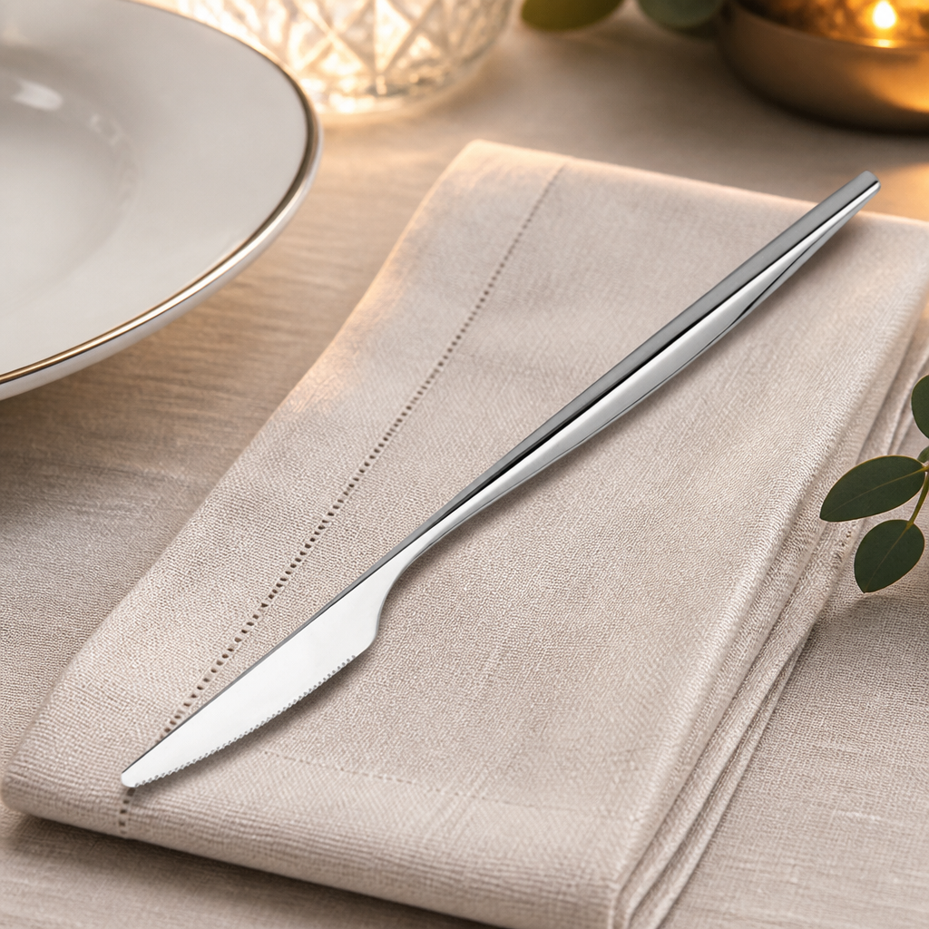 6 pack of 169mm stainless steel commercial cake knives