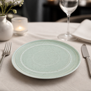 Commercial Flat Round Starter Plates Spring Green 180mm 6 Pack