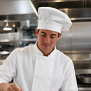 Commercial Chef Toque Hat White with Air Vents Adjustable Fit