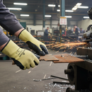 Premium Latex Coated Cut Level F Gloves with Kevlar Reinforcement for High Grip and Protection