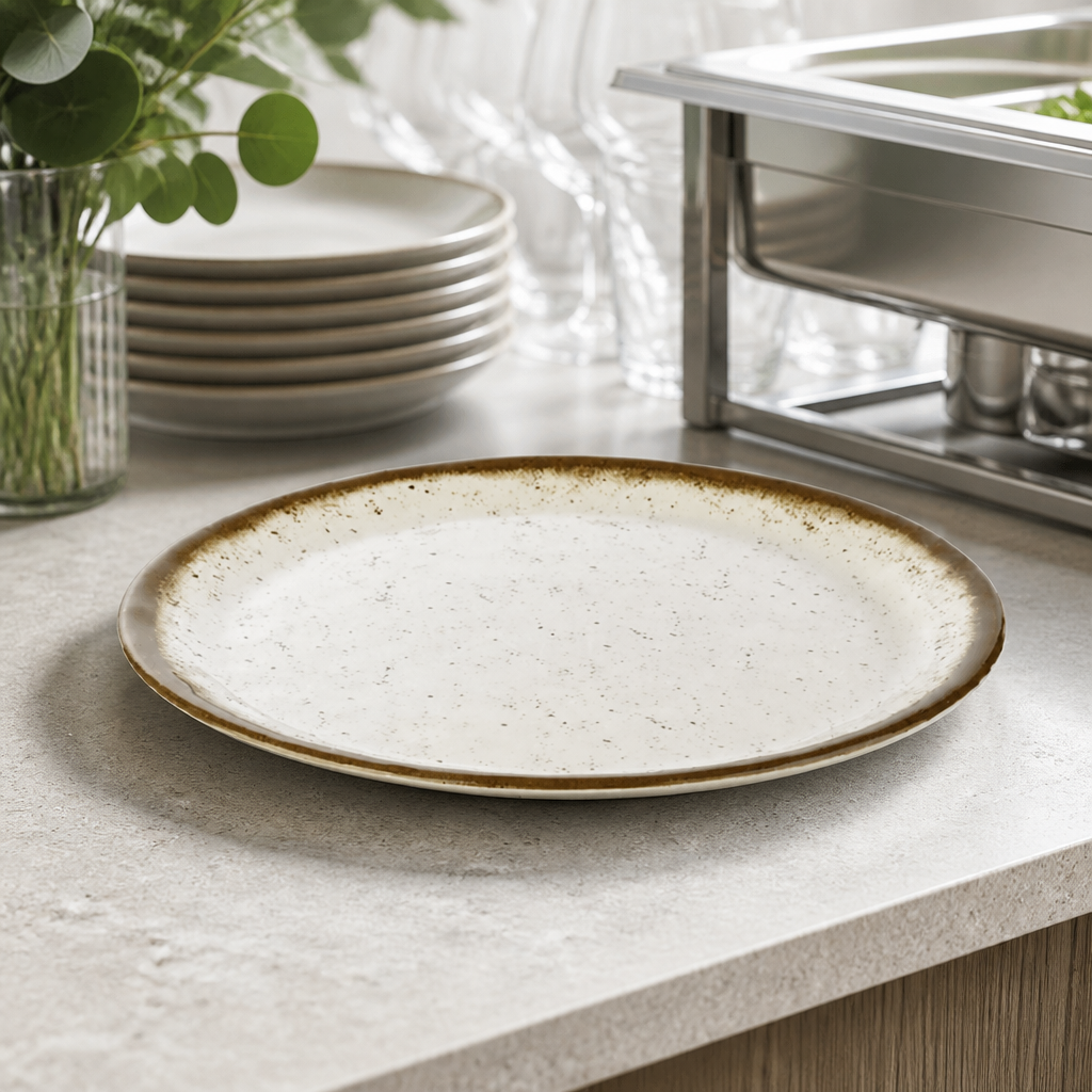 Commercial 300mm Flat Plate for Catering Use