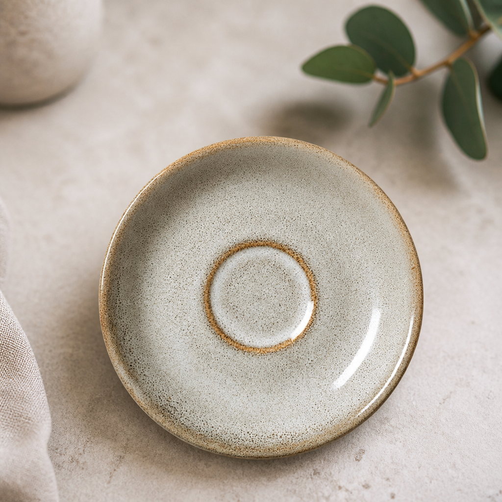 Commercial Vitrified China Coffee Saucers 127mm - 12 Pack