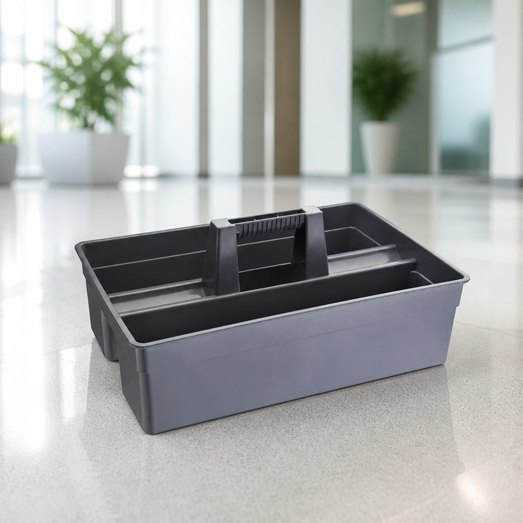 Commercial Cleaning Carry Caddy with Three Compartments 394mm