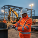 Premium Arc Flash and Flame Resistant Hi-Vis Orange Jacket with Enhanced Protection and Safety Features