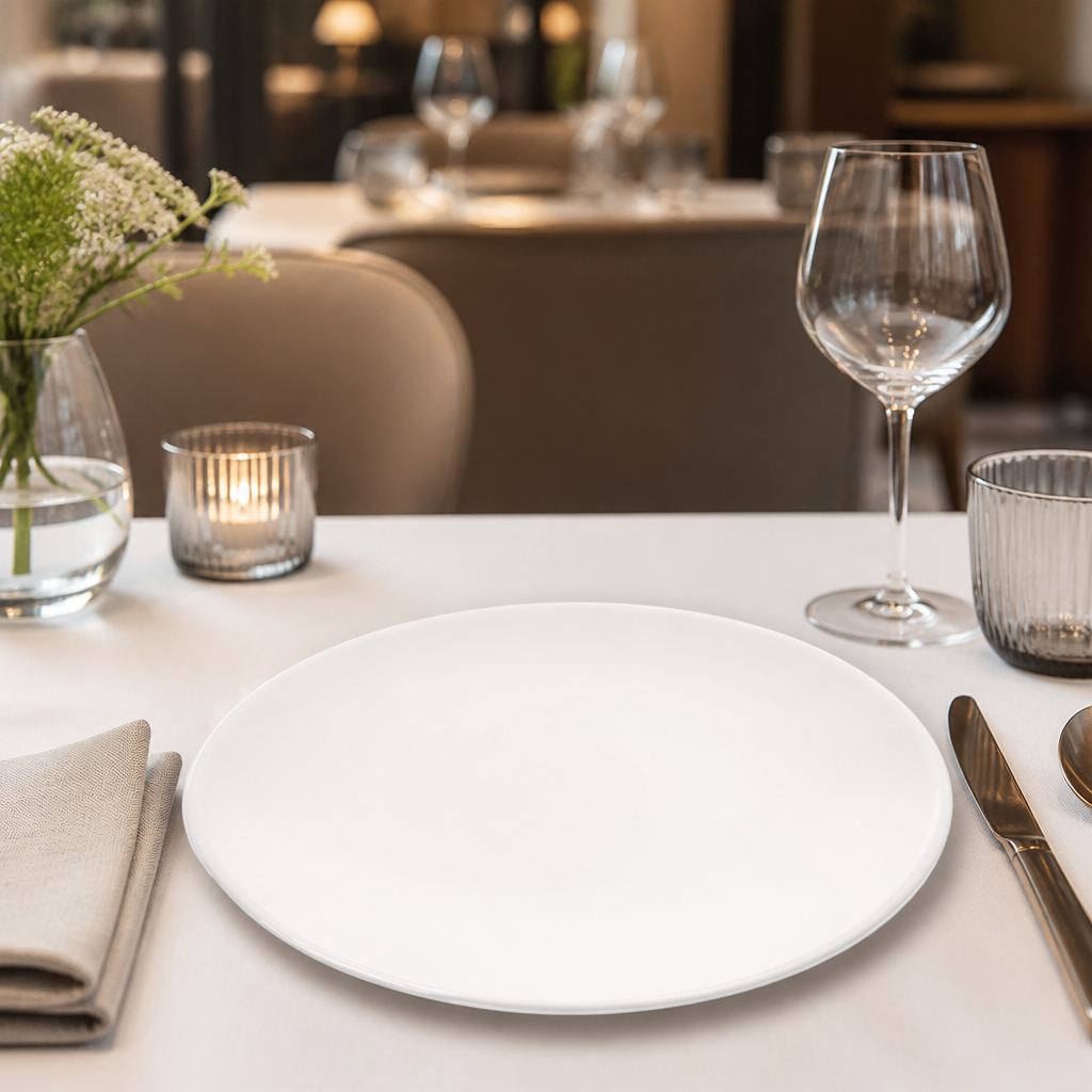 Commercial Deep Coupe Plates 255mm - 12 Pack for catering