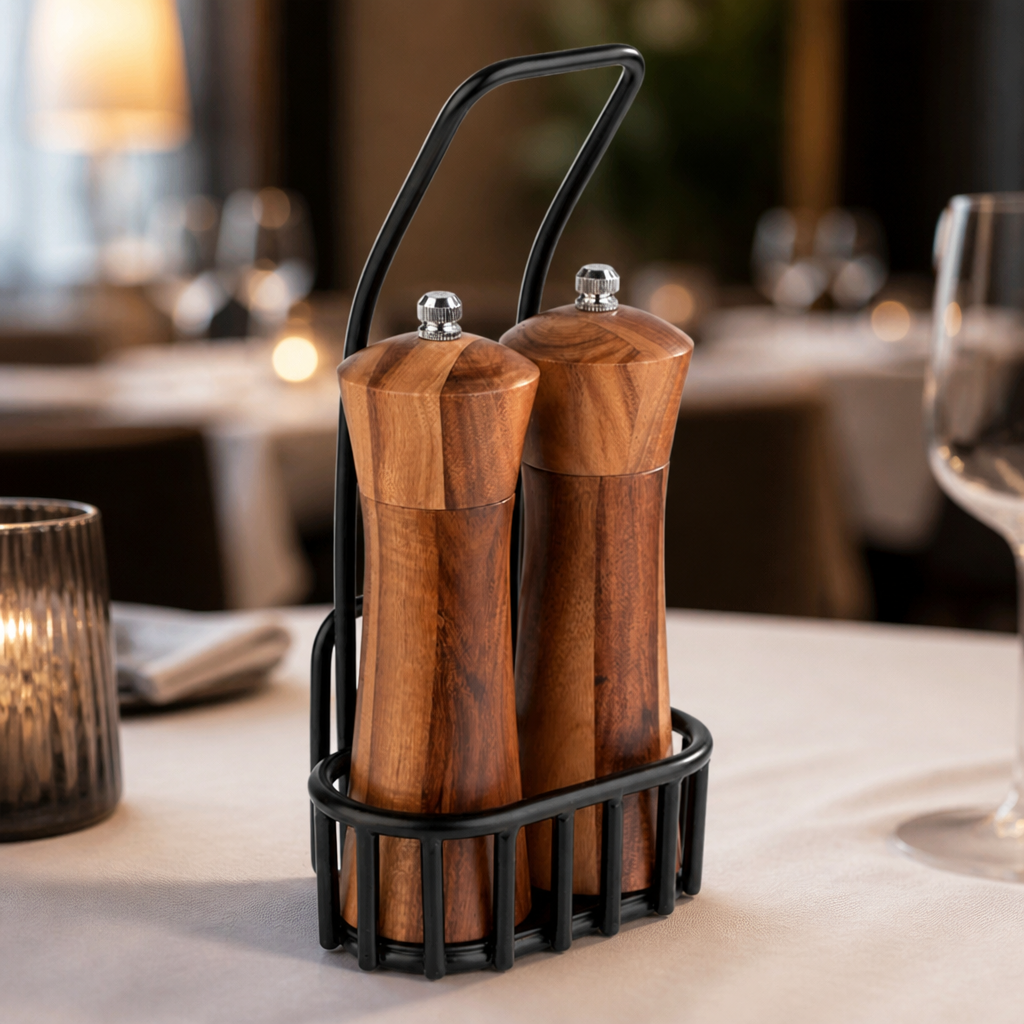 Commercial Salt And Pepper Mill Set 240x85mm Urban Style