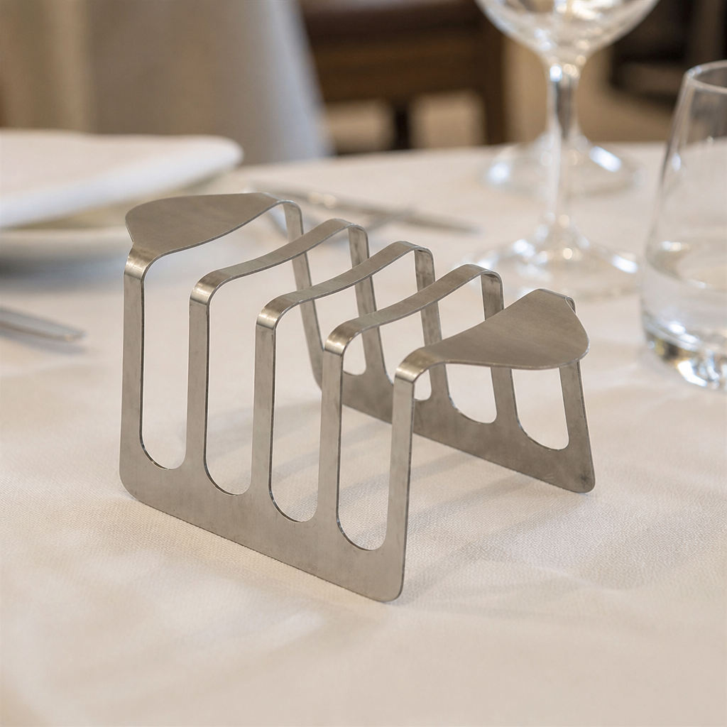 Commercial 4 Slice Toast Rack in Stainless Steel
