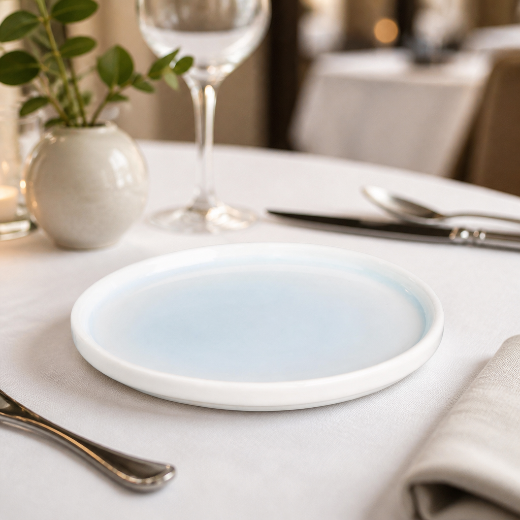 Commercial Aqua Fondant Plates 156mm - 6 Pack