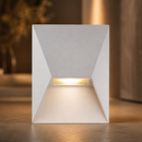 Outdoor Wall Light 190mm White Aluminium Scandinavian Design
