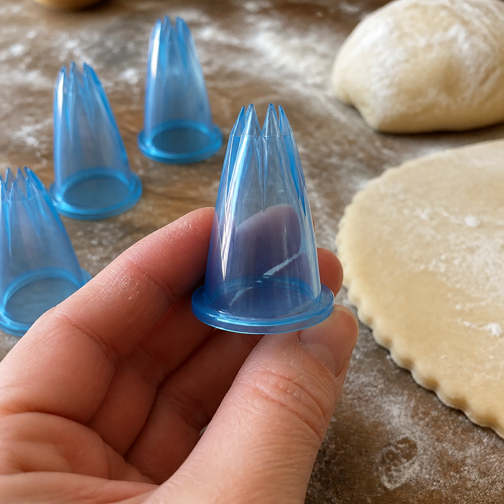 Commercial Piping Tube Set Fluted 6 Pack for baking and decorating