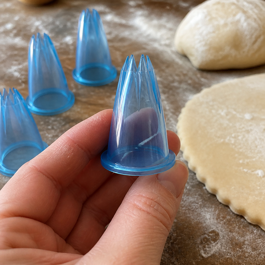 Commercial Piping Tube Set Fluted 6 Pack for Baking and Decorating