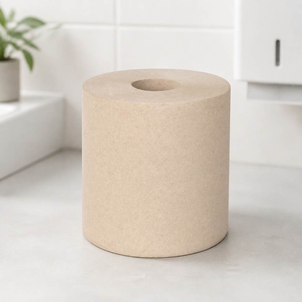 100% Recycled Centre Feed Roll 2ply 120m Blue Roll 6 Pack
