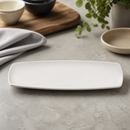 Commercial Rectangular Porcelain Plates 355 x 100mm 6 Pack