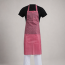 Commercial Water Resistant Bib Apron Red/White 710x1016mm
