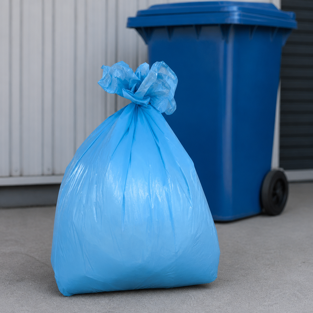 Commercial Medium Duty Bin Bags 80Ltr Blue 200 Pack