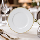 Burnished Gold Plates 220mm for Fine Dining Presentation 12 Pack