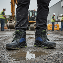 Premium Metal-Free Waterproof Safety Boot with Heat Resistance and Breathable Lining - Sizes 3 to 13