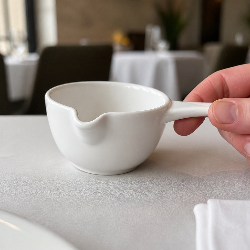 Mini Sauce Pans 110ml - Commercial Gravy Boats And Jugs 6 Pack