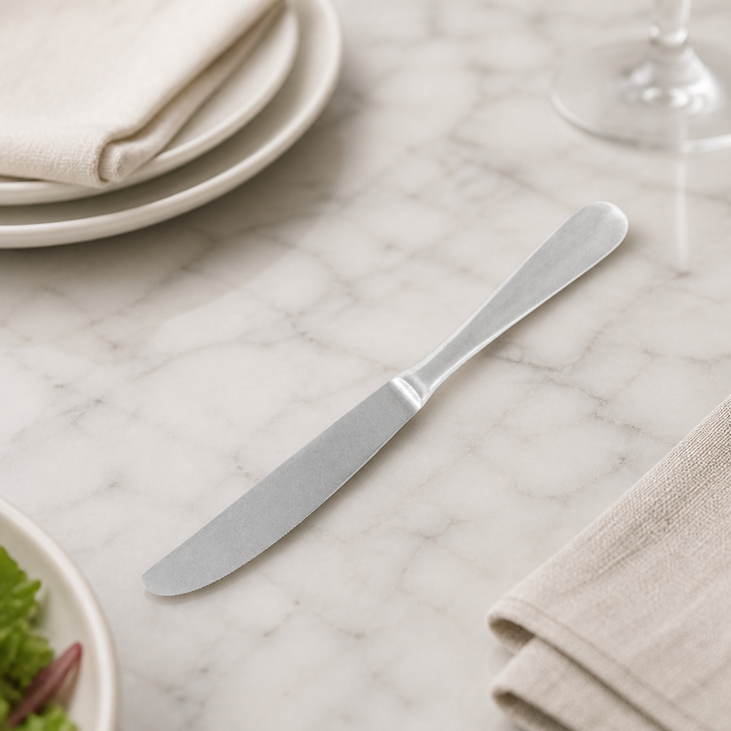 Commercial Table Knives Stonewashed 12 Pack 241mm Silver
