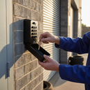 Premium 12 Button Combination Key Safe with Durable Die Cast Construction and Weather Resistant Cover for Key Security