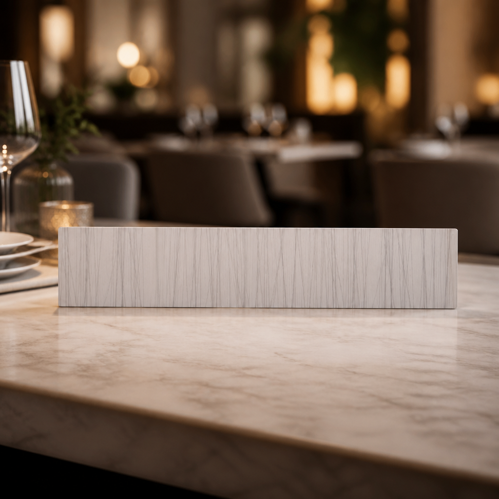 Commercial Silicone Table Runner Silver Stream 356x180mm 3 Pack