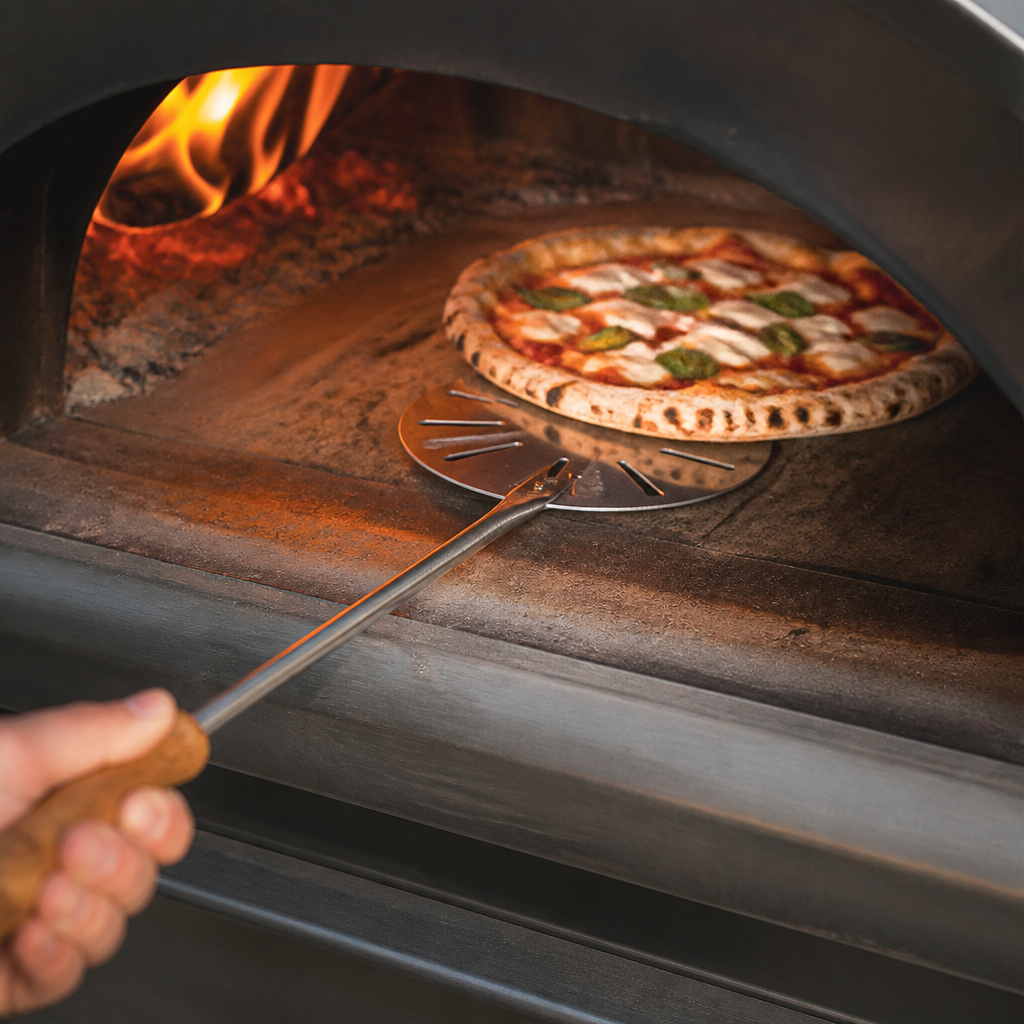 860mm Commercial Pizza Turner with Olive Wood Handle