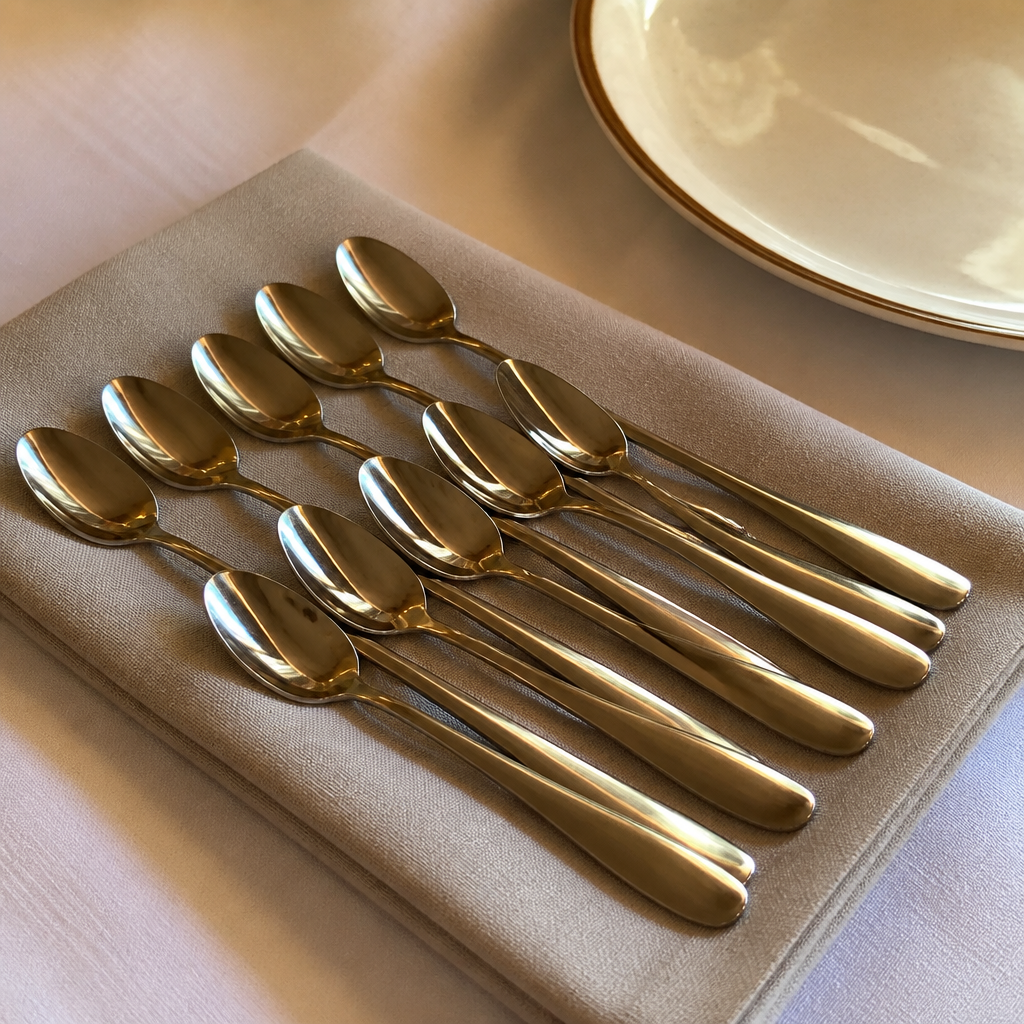 Set of 12 Commercial Demitasse Spoons for hot drinks service
