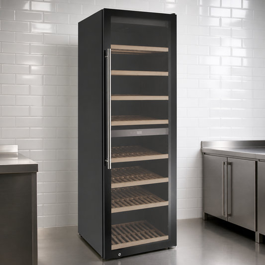 Commercial 180 Bottle Two Zone Wine Cooler with Touch Control
