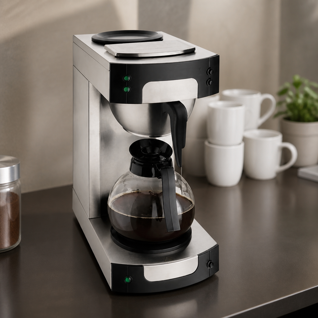 1.7Ltr Commercial Manual Fill Filter Coffee Maker with Hotplates