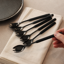 Commercial Buffet Small Salad Forks 6 Pack Black PVD Coating