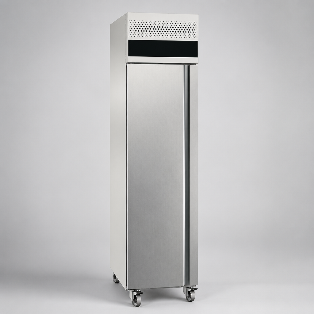 Commercial Single Door Fridge 231L Capacity Stainless Steel