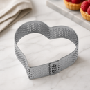 Commercial Heart Cake Ring Mould 75x70mm Stainless Steel