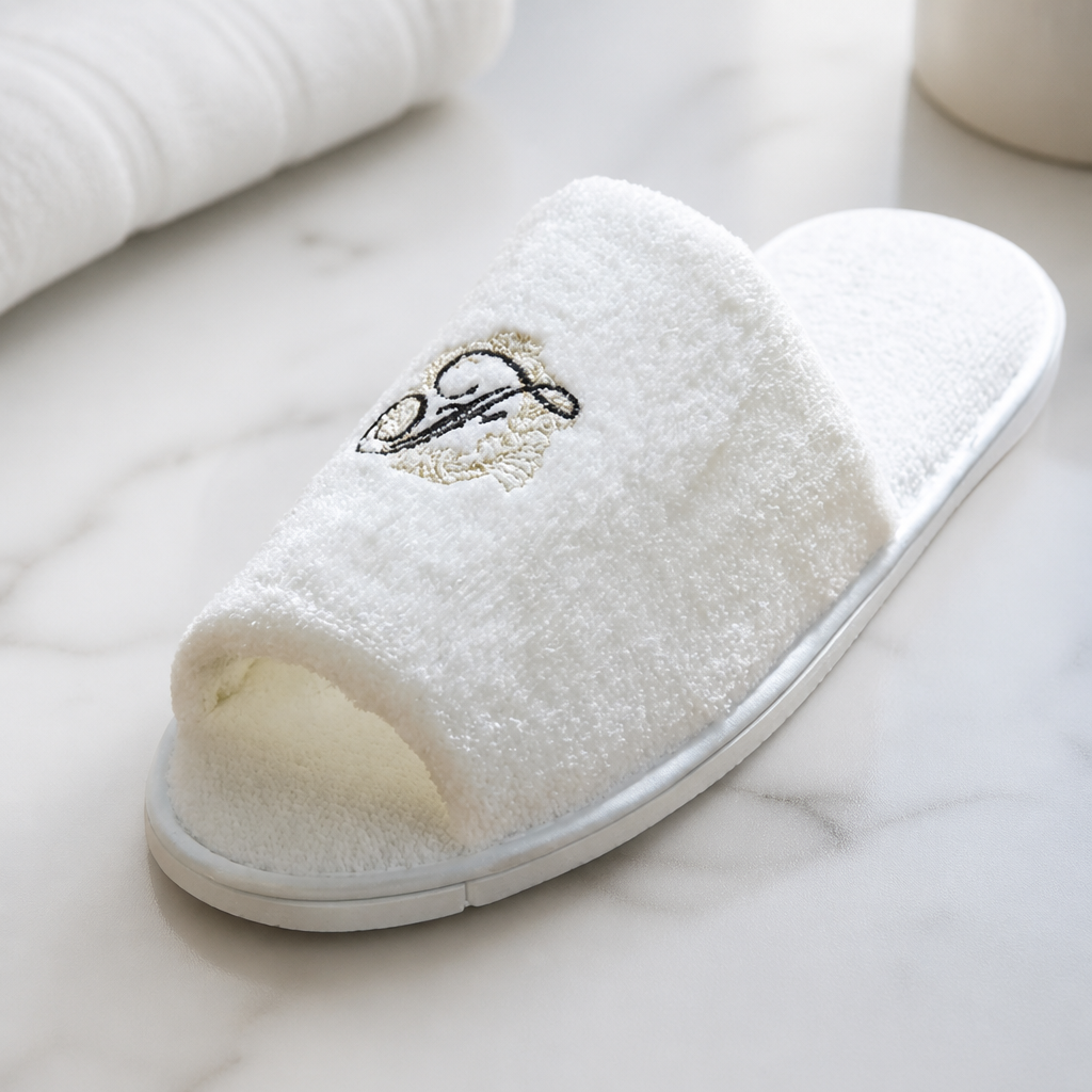 Luxury Velour Cotton Spa Slippers One Size Fits All