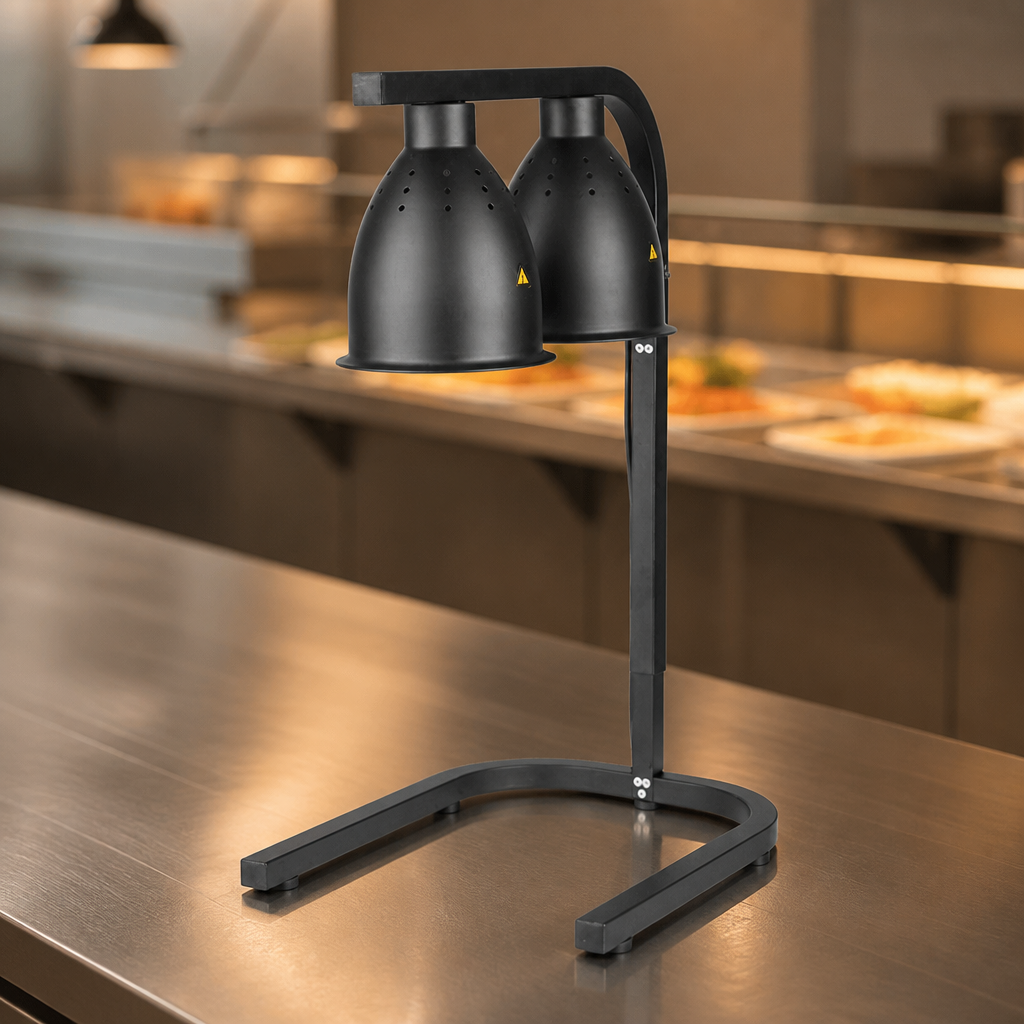 Commercial Infrared Food Warmer Matt Black for Gastronorm Pans