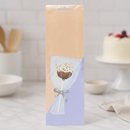 Clear Cake Pop Bags 254x76mm with Silver Ties 25 Pack